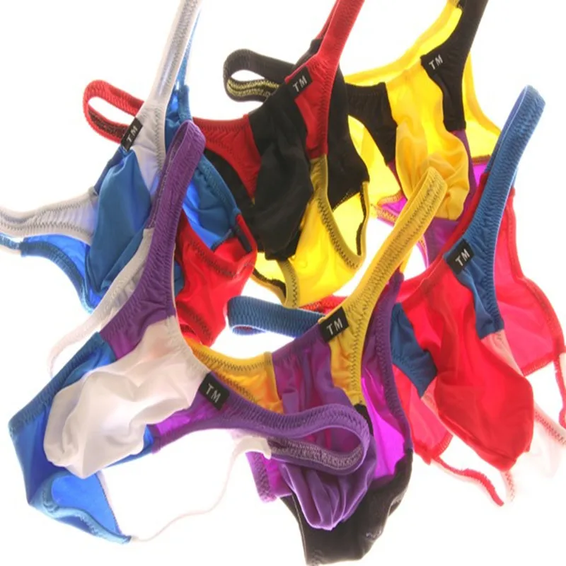 Новые мужские трусы нижнее белье для геев сексуальные тонкие нейлоновые оптовая