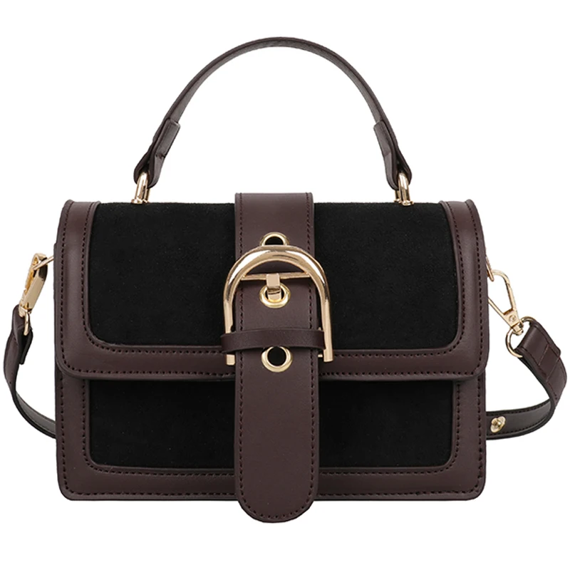 

Designer Contrast Color Small PU Designer Leather Crossbody Bags Women 2021 Trend Shoulder Handbags Branded Women's Hand Bag