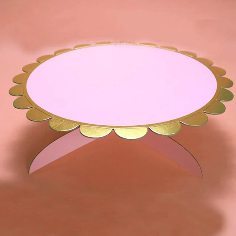 Круглая картонная подставка для торта подсолнувечерние праздничный дисплей