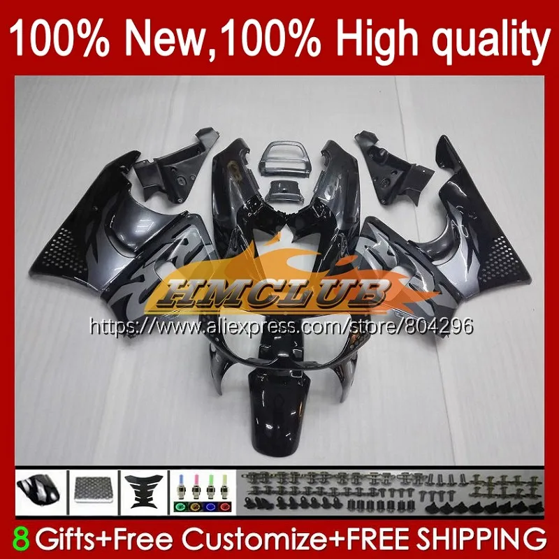 Корпус обтекателя для HONDA CBR 893RR CBR900 CBR893 RR серебристо-черный 7No.9 CBR893RR 89 90 91 92 93 CBR900RR