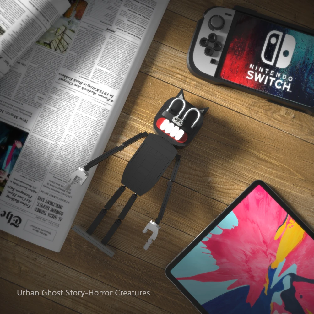 MOC ужасная игра монстр тестер кирпич-робот строительные блоки кирпичи для сборки