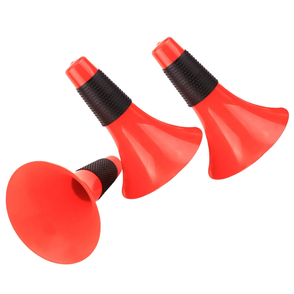 

Red Spot Marker Cones Strong Toughness Horn Cones Sign Skating Flat Base Cone Windproof Football Obstacle (Black Cover)