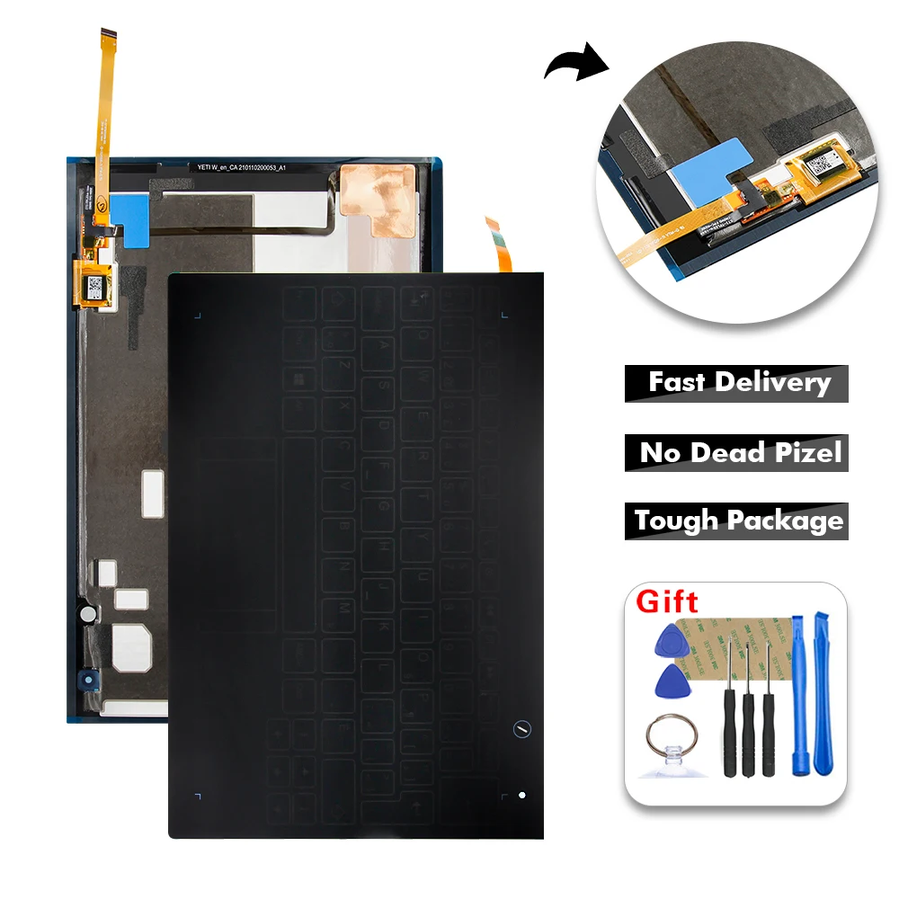100% новый английский/французский клавиатуры для 10 1 &quotLenovo Yoga Book YB1 X90L X90F X90