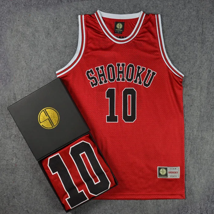 Аниме SLAM DUNK Косплей Костюм Hanamichi Sakuragi Rukawa Kaede для взрослых и детей Баскетбольная одежда Джерси