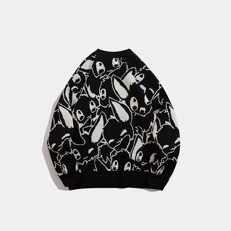 

Sweater Men Ins Harajuku Hip Hop Fashion Streetwear Cartoon Pullover Anime O-neck Oversize Casual Couple Women Male Sweaters