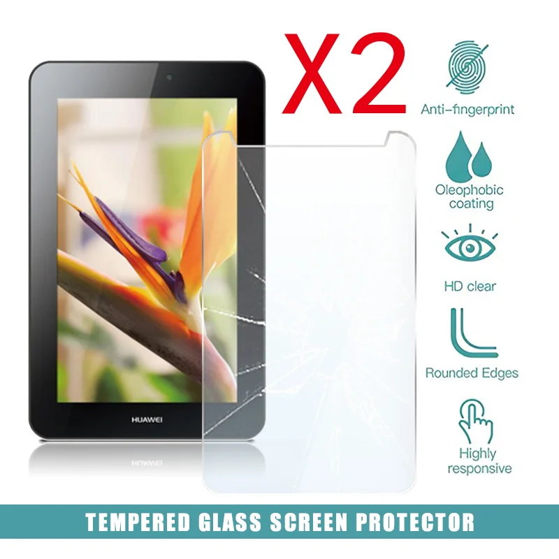 Закаленное стекло для планшета 2 шт. Защита экрана Huawei MediaPad 7 youth Взрывозащищенная