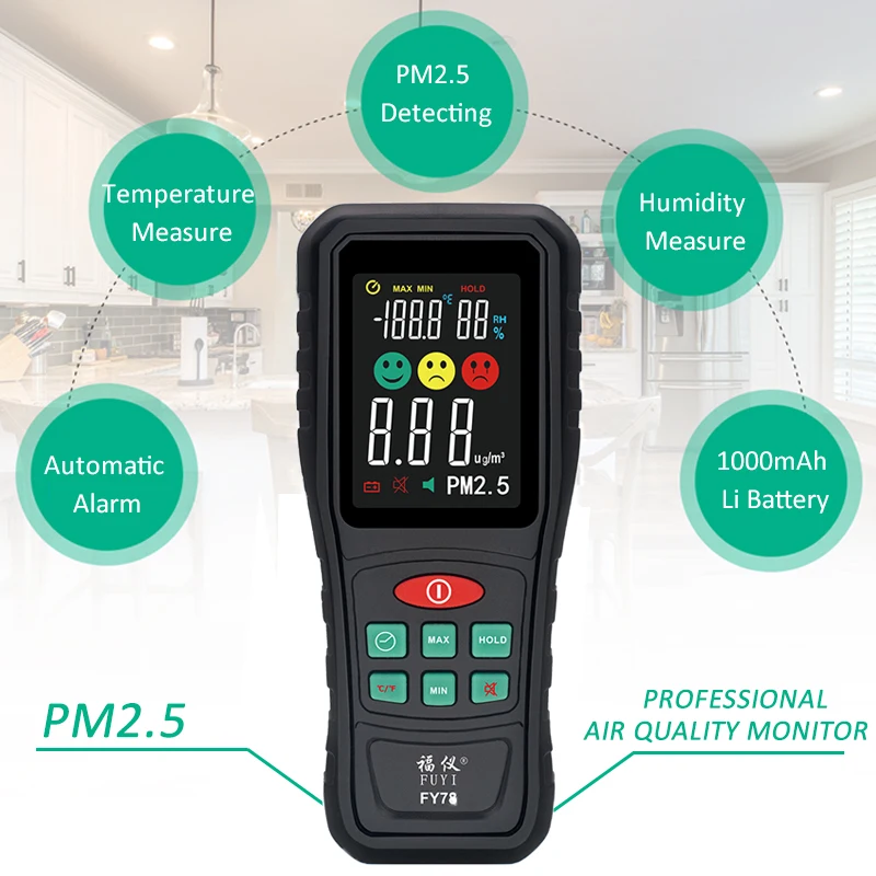 Цифровой монитор качества воздуха PM2.5 измеритель температуры и влажности датчик