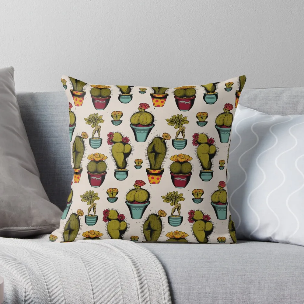 

CactAss tattoo flash Throw Pillow Cushion Cover Polyester throw pillows case on sofa home living room car seat decor 45x45cm