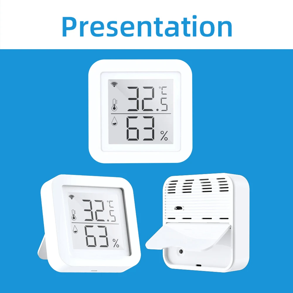 WIFI Temperature Humidity Sensor with LCD Screen Digital Thermometer Hygrometer Room Hygrothermograph Thermo-Hygrometer | Инструменты