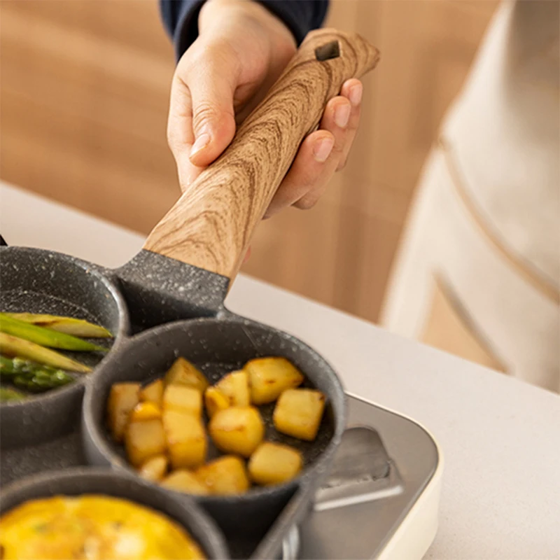 Сковорода с четырьмя отверстиями многофункциональная сковорода для жарки