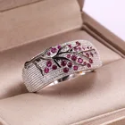 Модное блестящее кольцо ветка из цветного кристалла циркона, кольцо ветка s для женщин, уникальная ветка в стиле панк, Свадебная вечеринка, ювелирные изделия, подарок