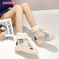 autumn and winter 2021 new womens socks shoes high top martin boots trendy shoes versatile flat bottomed snow boots fashion cot