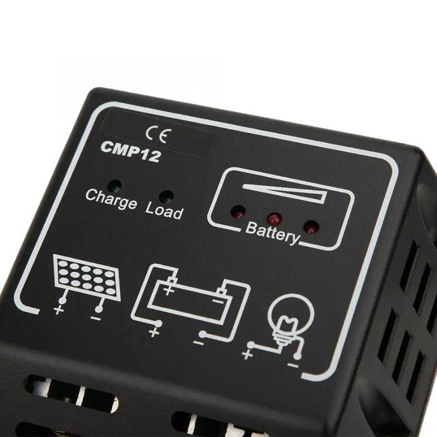 За максимальной точкой мощности Солнечный контроллер заряда черного цвета с