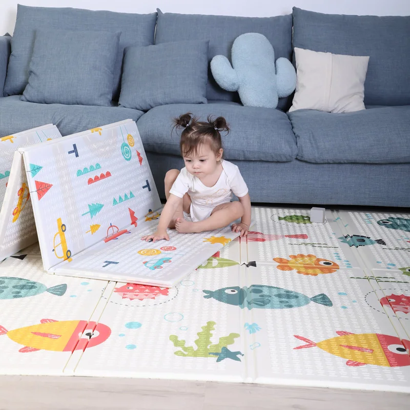 

Large Size Foldable Cartoon Baby Play Mat Xpe Puzzle Children's Mat Baby Climbing Pad Kids Rug Baby Games Mats play mat