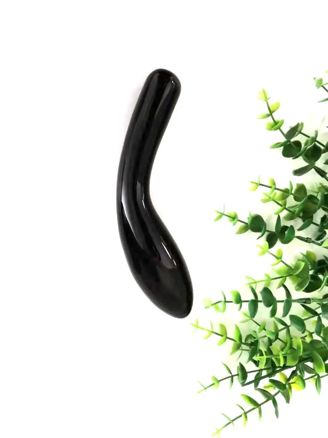 Оптовая цена натуральный ручной резной черный обсидиан кристалл Массажная