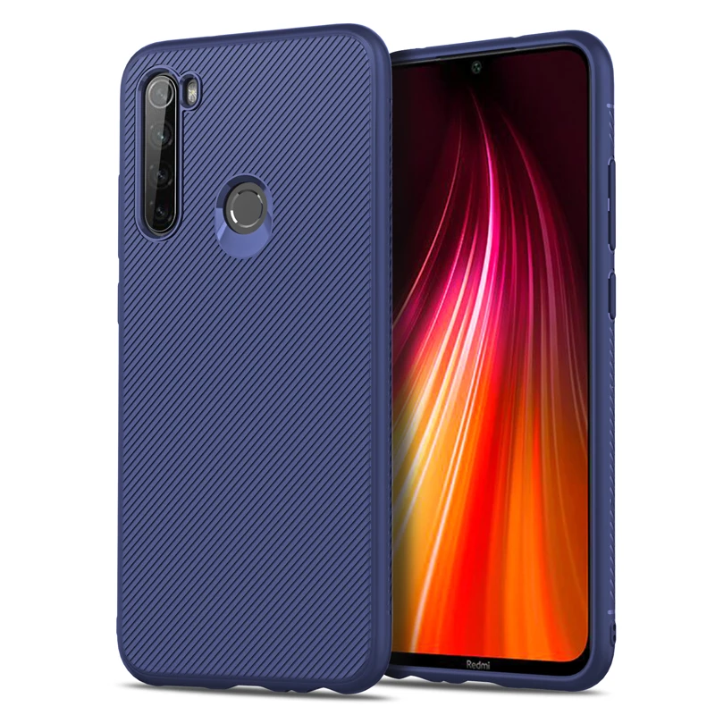 Чехол для Xiaomi Redmi Note 8 T силиконовый чехол из углеродного волокна мягкий ТПУ