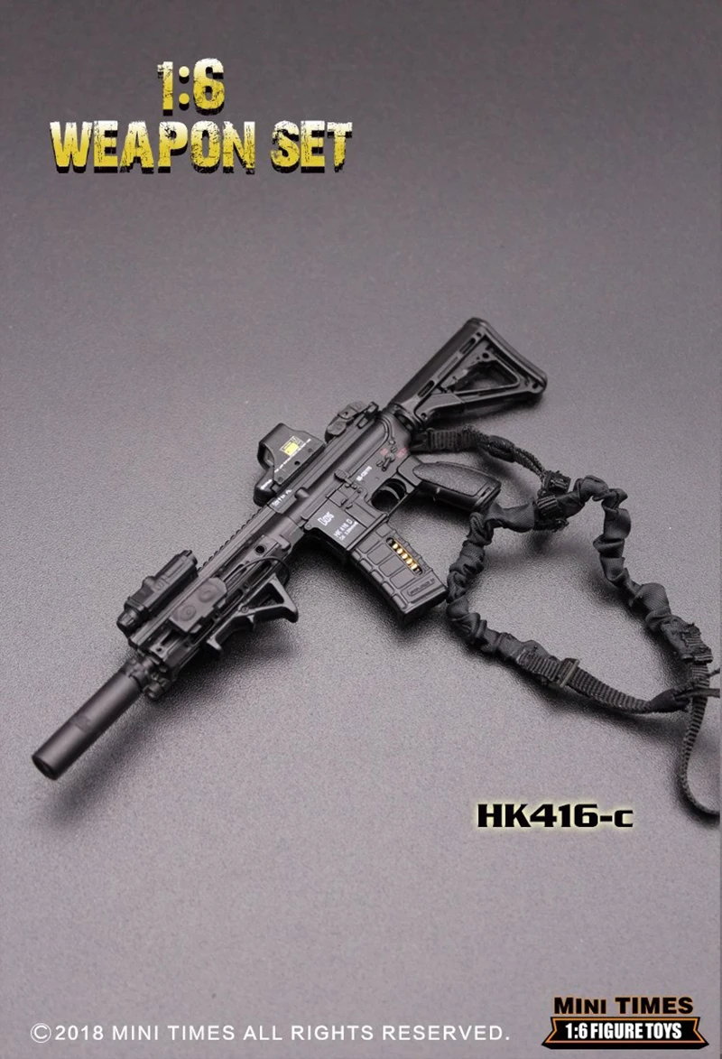 Игрушечное мини оружие HK416 C масштаб 16 см 1/6|Игровые фигурки и трансформеры| |