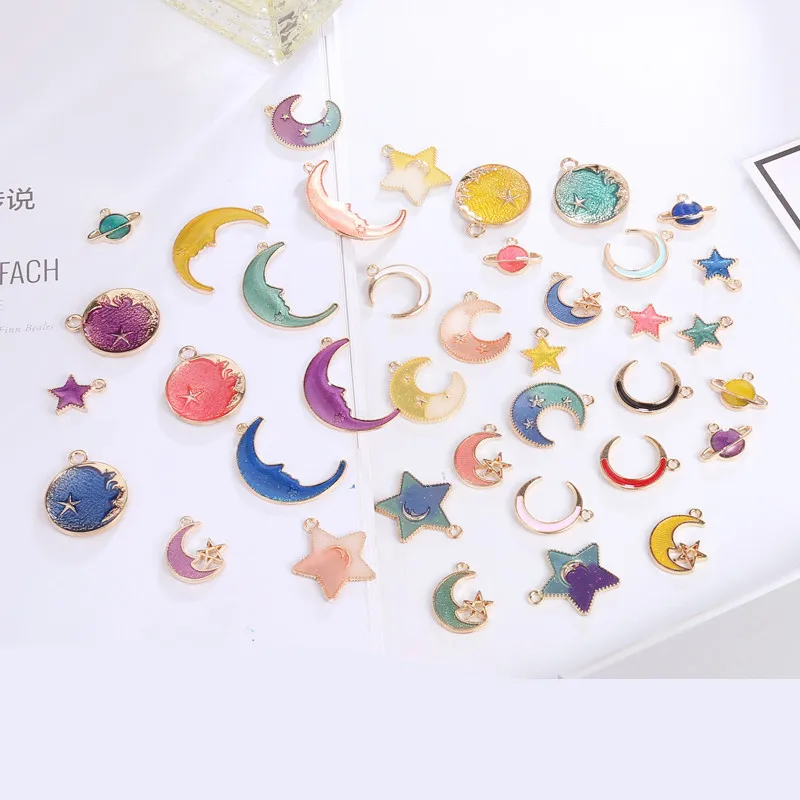 

10pcs Starry sky eardrop earpin eardrop accessories Handmade earrings findings making earstring pendant DIY earring materials