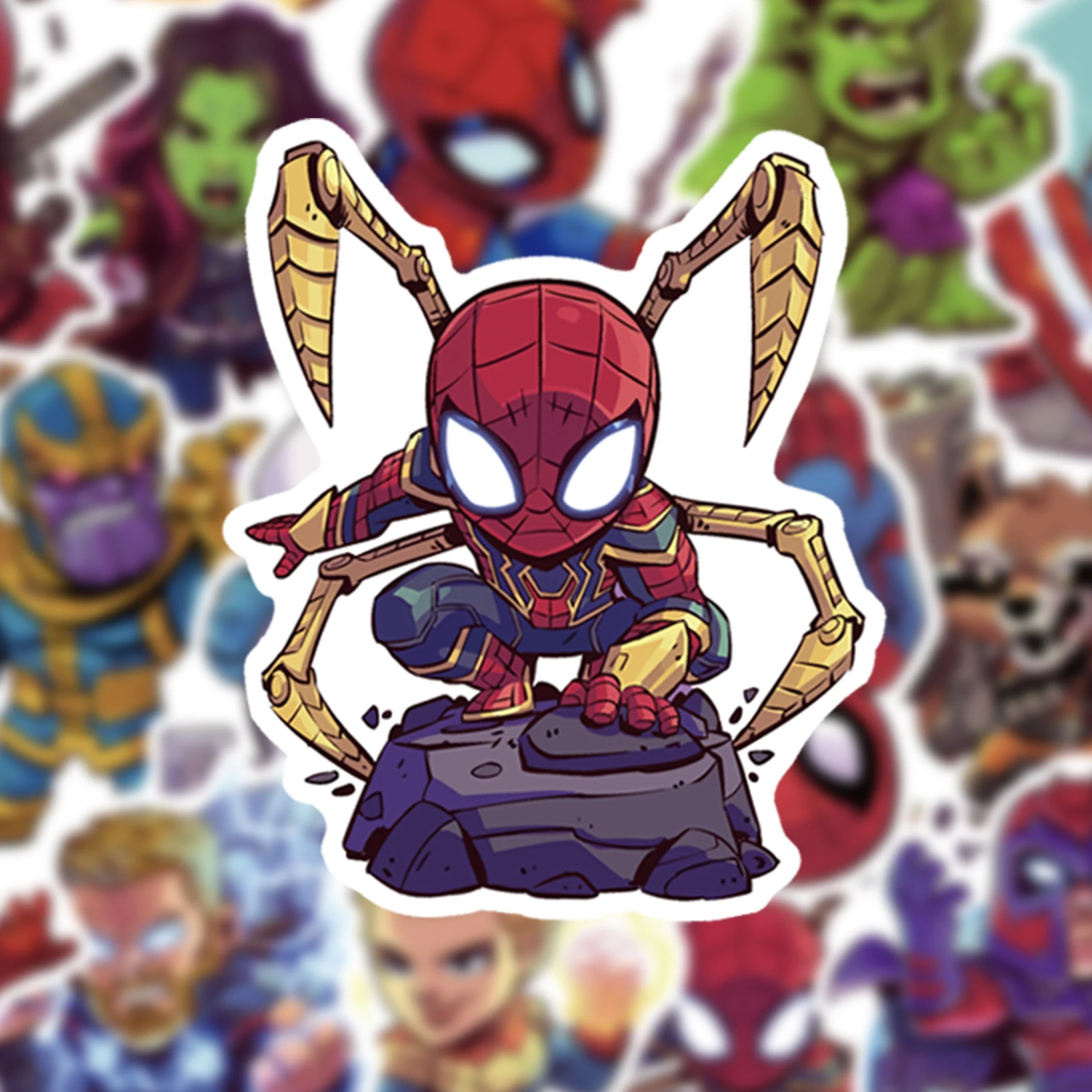 52x Cute Cartoon Sticker for Super hero JDM Graffiti DIY Stickers Laptop Car Luggage Phone Guitar Decals Kids Toys | Игрушки и хобби