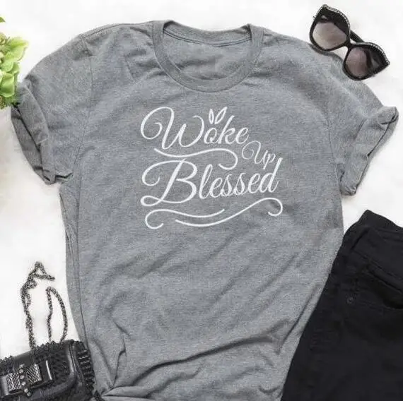 

Благородная футболка с надписью «проснувшись», Повседневная стильная модная одежда, благородная футболка Харадзюку, топы с надписью «Tumblr» ...