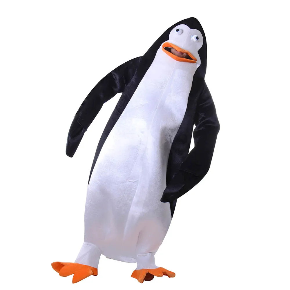 Пингвины Мадагаскара костюм пингвина маскот Косплей нарядное платье на Хэллоуин