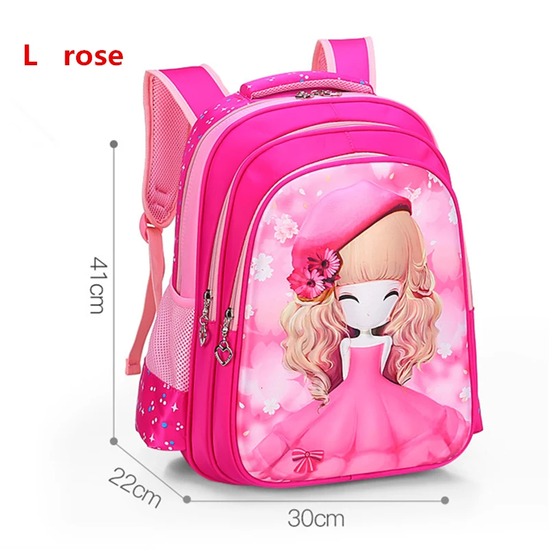 YK-Leik  fashion cartoon printing children school bags for girls High quality waterproof schoolbags Cute child backpacks