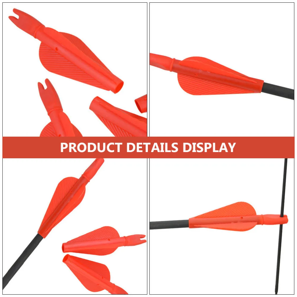 

20 Pcs Integrated Archery Arrows Tails Archery Shooting Practice Arrow Tails