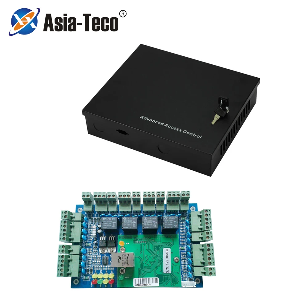1/2/4 дверной контроллер TCP/IP панель управления доступом с DC12V 5A металлический