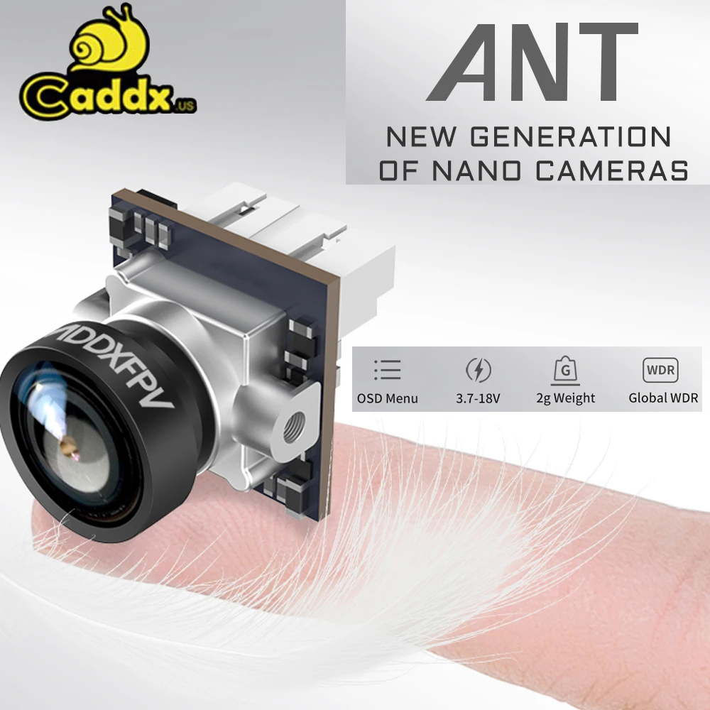 2g CADDX ANT 1200TVL Global WDR OSD 1.8mm Ultra Light FPV Nano Camera 16:9 4:3 for RC FPV Tinywhoop Cinewhoop Toothpick Mobula6