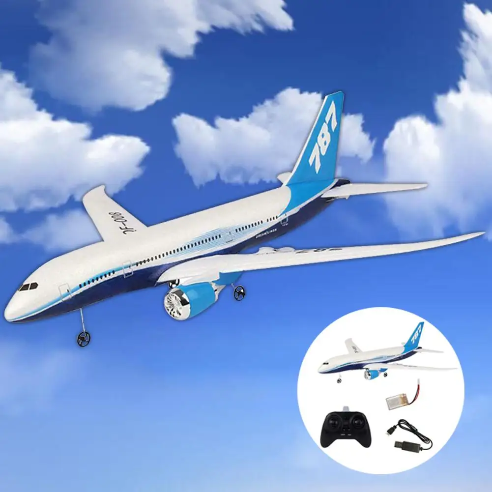 DIY EPP пульт дистанционного управления летательный аппарат RC Дрон Boeing 787 фиксированное крыло самолет набор игрушка шестиосевой гироскоп игра с детьми