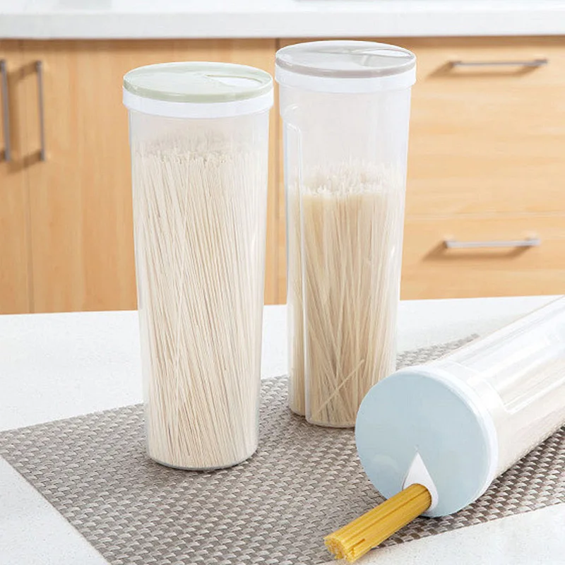 

Round noodle box kitchen noodle storage box plastic grain storage tank food storage tank noodle box