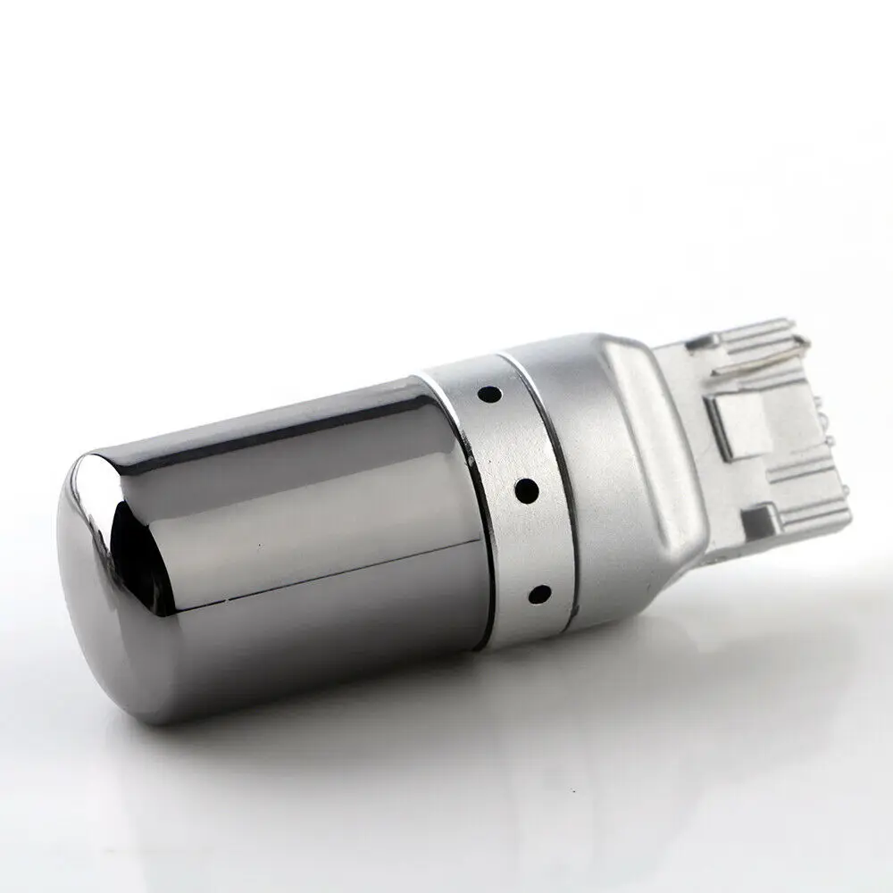 Fuleem 2 шт. серебро хром светодиодные лампы Скрытая нет Hyper Flash T20 7440 992 для спереди и