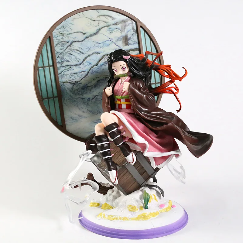 

28cm Demon Slayer Kamado Nezuko GK Statue Figure Collection Model Toy