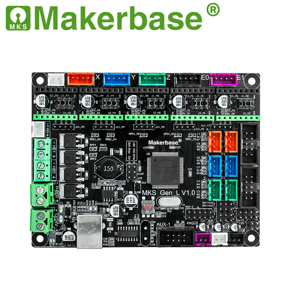 Запчасти для 3D-принтера Makerbase MKS Gen_L V1.0 плата управления совместимая с Ramps1.4/Mega2560 Gen