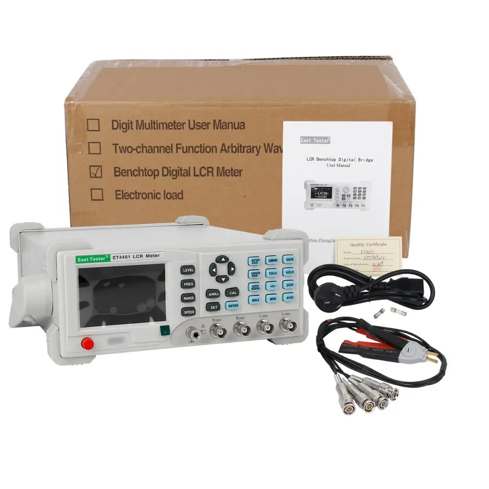 

DHL /Fedex LCR Meter Capacitance Resistance Impedance Inductance Measure LCR Bridge Meters High Precision Desktop Digital