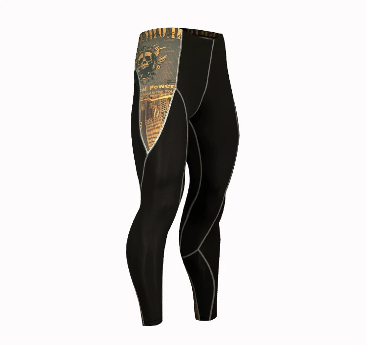 Leggings E Fanceey, спортивное термобелье, термобелье для мужчин, кальсоны, Термоодежда, Рашгард, комплект, длинное компрессионное нижнее белье, футболка, леггинсы - Цвет: Leggings E