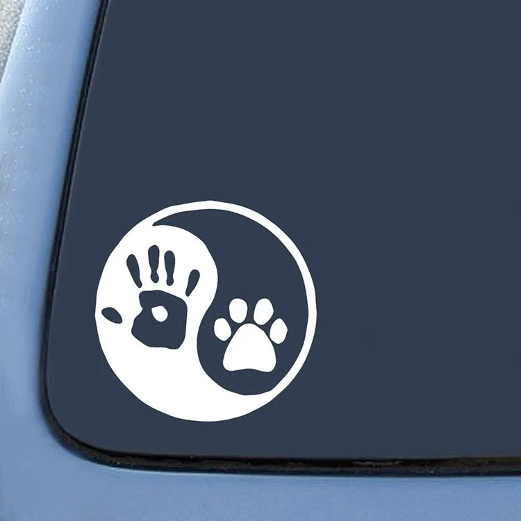 Инь и Ян ручная лапа светоотражающий автомобильный клей для наклеек стикер