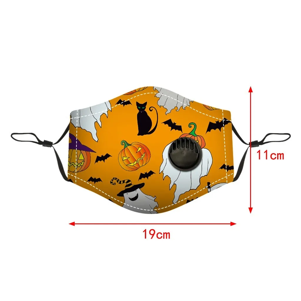 

Halloween Outdoor Kids Protect Washable With Breather Respirator Reusable Mask Mascarilla Reutilizable Mondkapjes Herbruikbaar