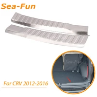 car rear bumper protector sill interior guard pedal trim for crv 2012 2013 2014 2015 2016 stainless steel styling accessories
