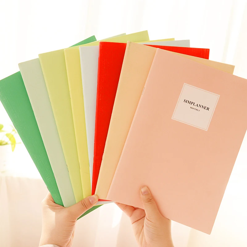 Новинка 2020 блокнот ярких цветов B5 сплошного цвета для творчества журнал
