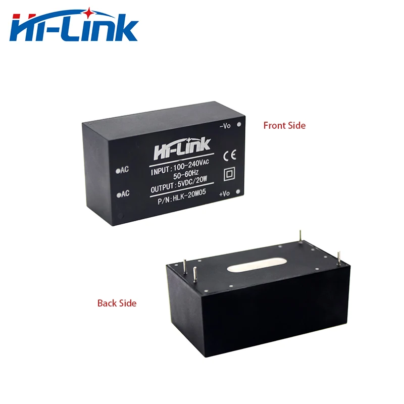 Бесплатная доставка acdc конвертер 220V вход 20W 5V 4A выход 10 шт./лот адаптер питания HLK