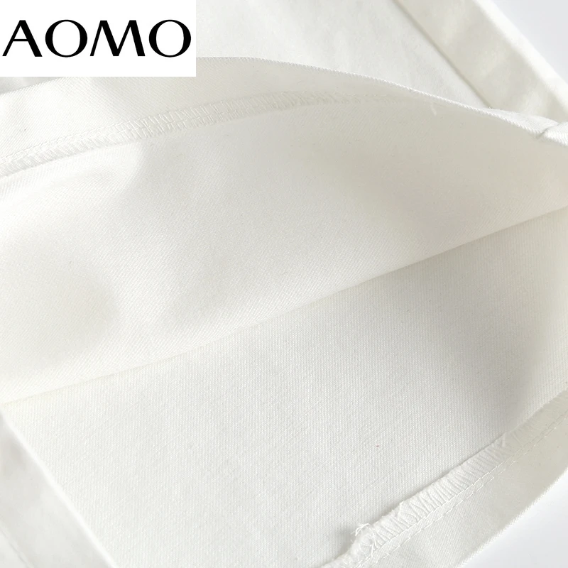 

AOMO 2021 New Women Elegant Solid White Shorts with Belt Zipper Pockets OL Shorts Pantalones 6D72A