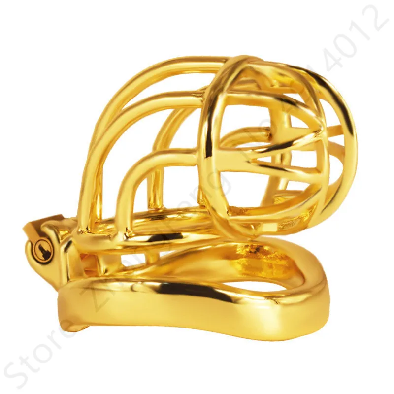 Золотое стальное кольцо на пенис член из нержавеющей стали Мужской Пояс верности