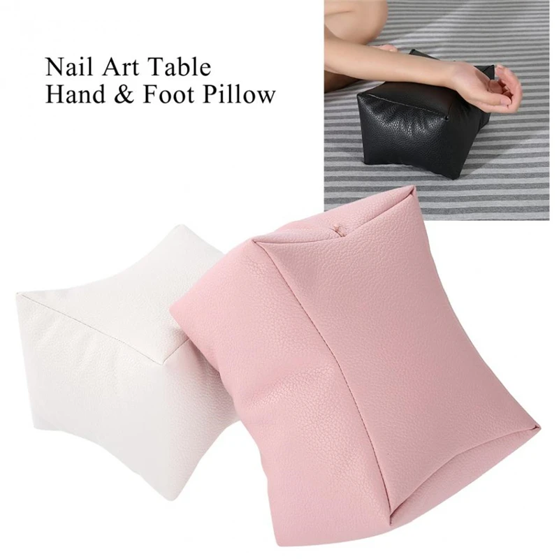 

Nail Art Hand Pillow Hand Rest Palm Holder Table Washable PU Leather Hand Cushion Nail Care Pillow Hand Manicure Care Tools