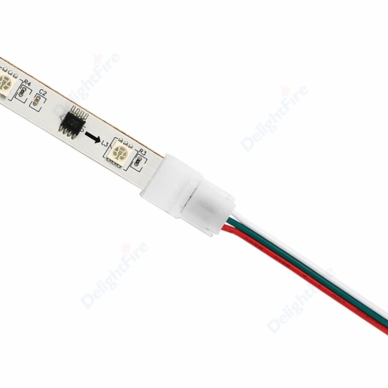 Разъем для светодиодной ленты 10/20 шт. разъемы 8/10 мм RGB WS2811 WS2812B 2835 5730 5050 SMD