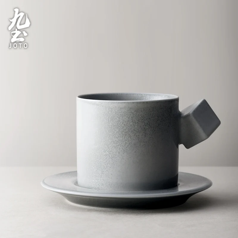 

Handmade Creativity Modern Cup Saucer Porcelain Simplicity Japanese Reuseable Tea Cups Ceramic Coffee Tazze Drinkware EK50BD