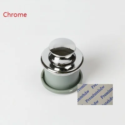Chrome 4 шт./лот круглая кнопочная ручка для RV мотора для домашнего шкафа ящика шкафа караван античная бронза, золото матовый черный скрытый - Цвет: Chrome