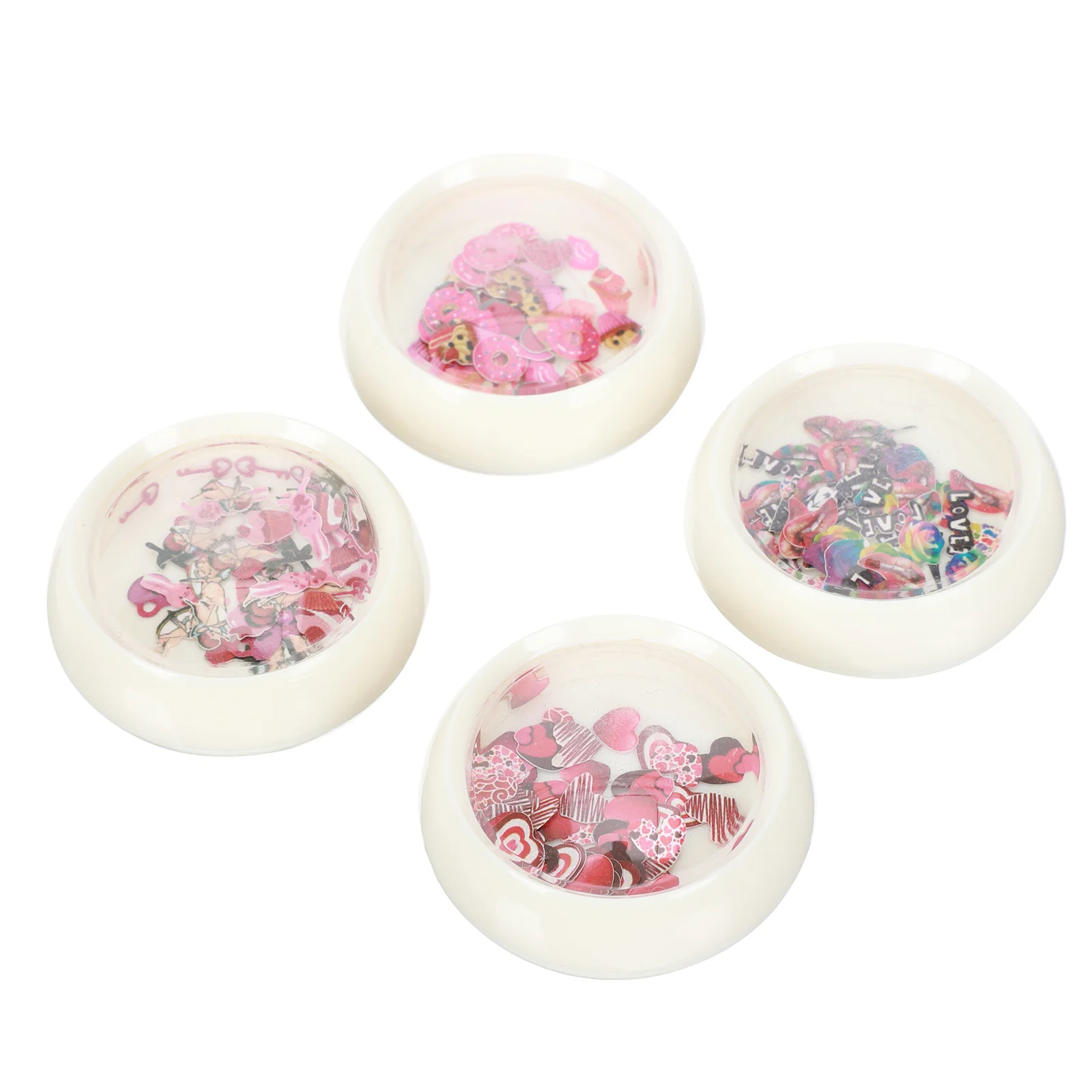 

4 Boxes of Romantic Valentine's Day Elements Decor Patches