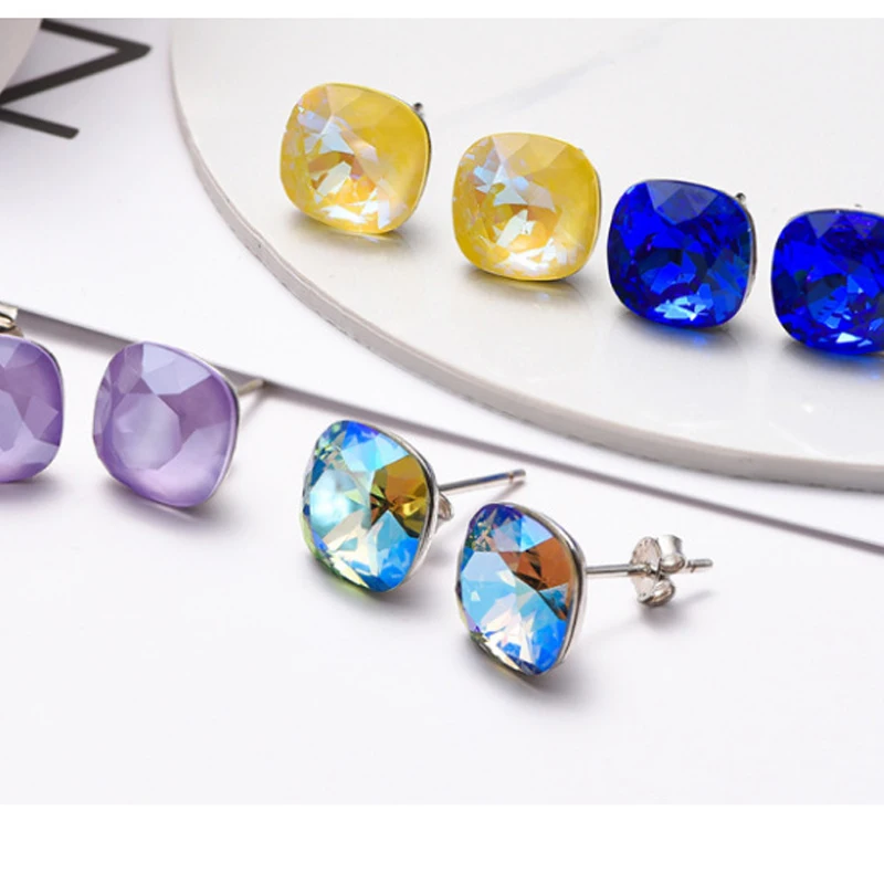 Декоративные квадратные Кристаллы Стразы для украшения очков стеклянные серьги