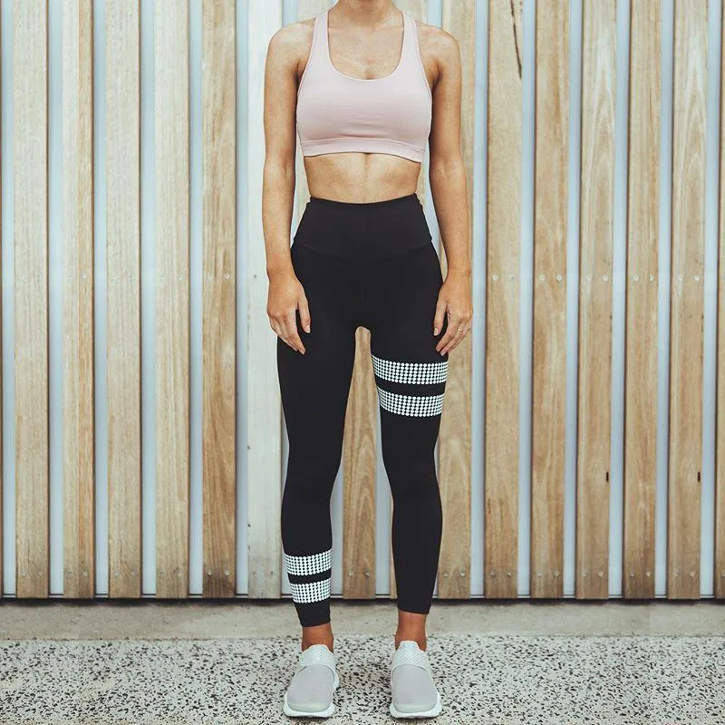 Женские леггинсы с цифровым принтом Эластичные Обтягивающие Леггинсы для